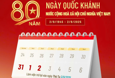 THÔNG BÁO NGHỈ LỄ 02/9 NĂM 2025 THÔNG BÁO NGHỈ LỄ 02/9 NĂM 2025