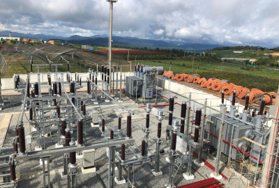 ĐÓNG ĐIỆN THÀNH CÔNG SÂN TRẠM 110KV NHÀ MÁY ĐIỆN GIÓ CẦU ĐẤT.