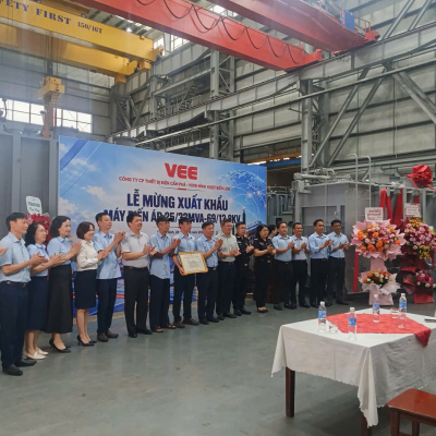 THIẾT BỊ ĐIỆN CẨM PHẢ - VEE MỪNG XUẤT KHẨU THÀNH CÔNG MÁY BIẾN ÁP SANG PHILIPPINES