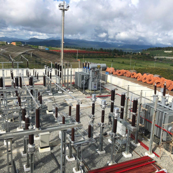 ĐÓNG ĐIỆN THÀNH CÔNG SÂN TRẠM 110KV NHÀ MÁY ĐIỆN GIÓ CẦU ĐẤT.